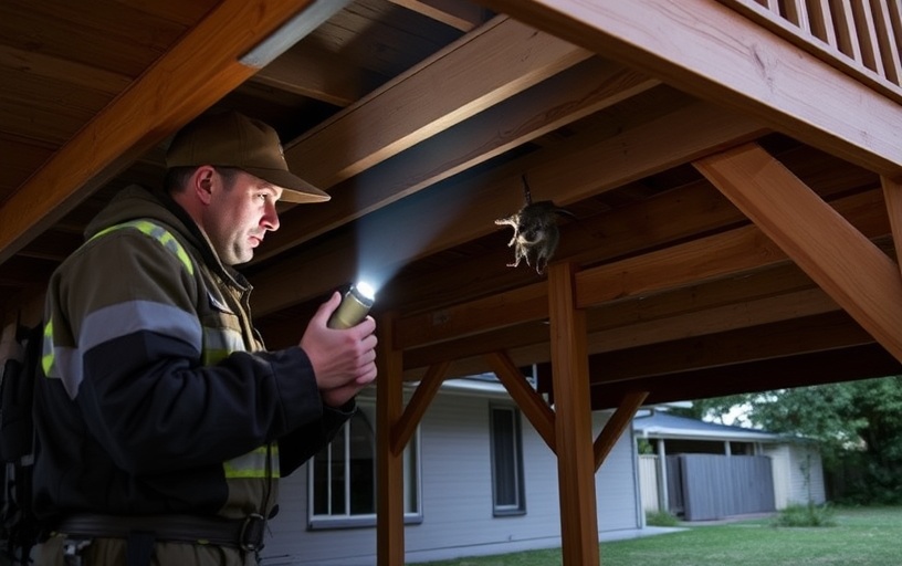 Under Deck Possum Removal in Rosebud